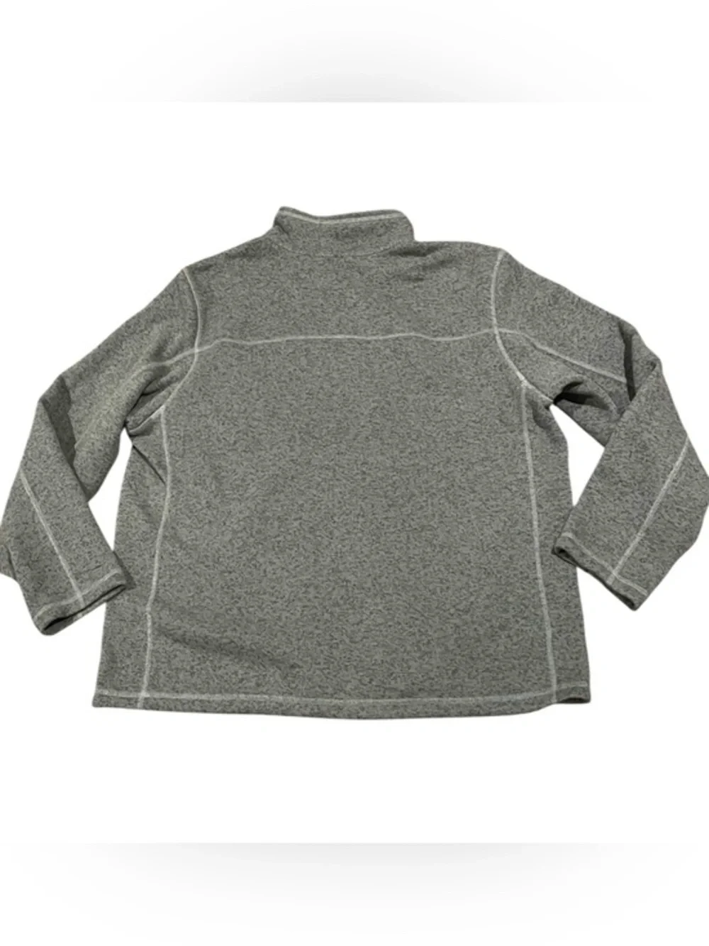 Mens XXL North Face Fleece Jacket Pullover Sweater 1/2 Zip 2XL Gray